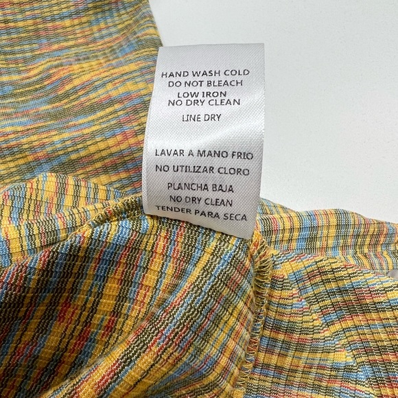 Mable Sunshine Season Cutout Dress Long Sleeve Button Front Mini Size Medium - Picture 11 of 15